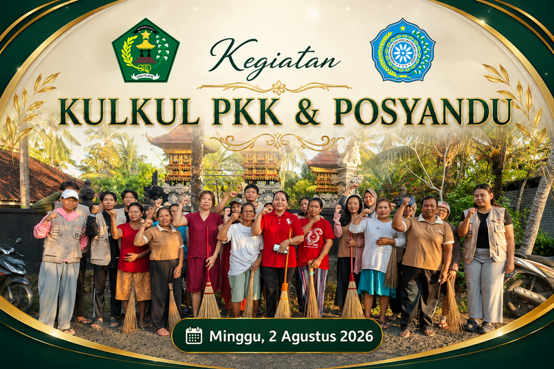 Desa Pulukan - Kegiatan Kulkul PKK dan Posyandu Bulan Agustus 2026